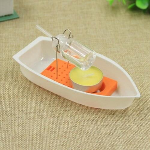 Classic DIY Assembly Kit Candle Power Steam Speed Boat Scinece Experiment Educational Toy Handmade Steamships Toys Kids Gift