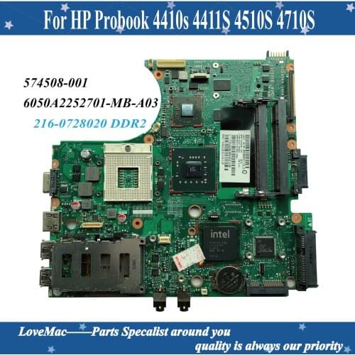 Best Value 574508-001 For HP 4410s/4411S/4510S/4710S laptop motherboard 6050A2252701-MB-A03 216-0728020 PM45 100% fully tested