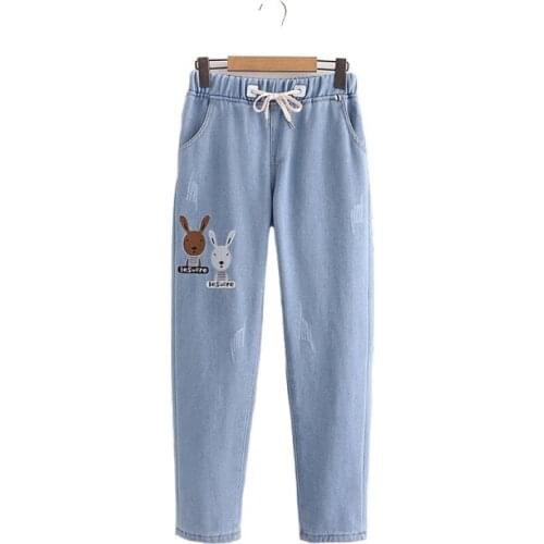 Женские джинсы с вышивкой Merry Pretty China At AliExpress