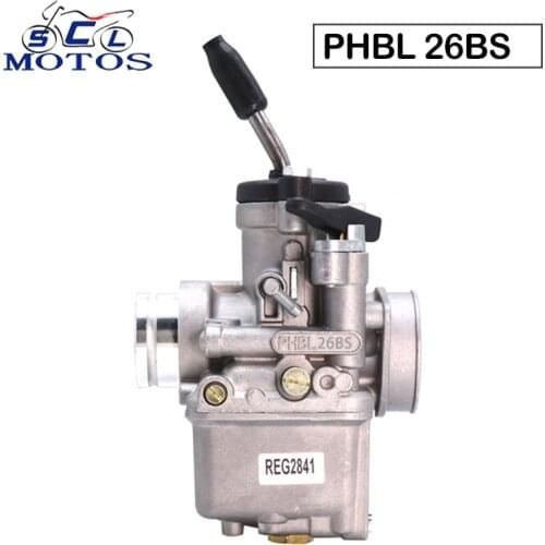 Sclmotos- PHBL 26BS R2841 Motorcycle Carburetor Dellorto PHBL 26 BS Carburatore Motorcycles Trial Vespa 50 125 4 Stroke Racing