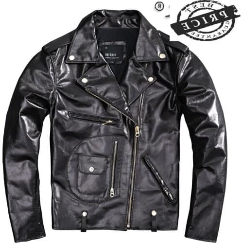 Natural Sheepskin Coat Male 100% Genuine Leather Jacket Men Clothing 2021 Streetwear Motorcycle Real Leather Mens Jacket
