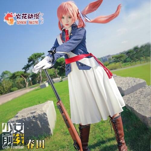 New Hot Game Girls Frontline Springfield M1903 Cosplay Costumes Fashion Combat Suit Female Halloween/Party Role Play Clothing