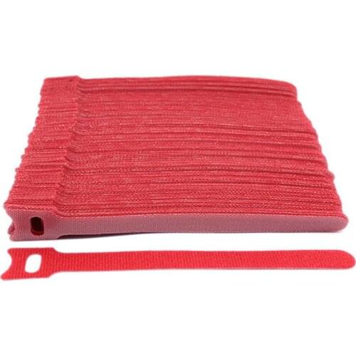 Releasable Cable Ties 50pcs Colored Plastics Reusable Cable Ties Nylon Loop Wrap Zip Bundle Ties T-type Cable Tie Wire