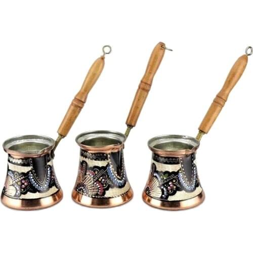 Rose Flower Copper coffee pot Handmade Turkish Ottoman Gift Cooker Ramadan coffee maker coffee pot