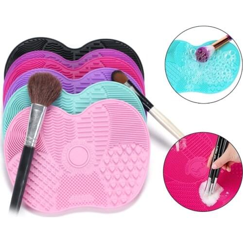 Silicone Makeup Brush Cleaner Foundation Makeup Brush Scrubber Board Pad Make Up Washing Brush Gel Cleaning Mat Hand Tool