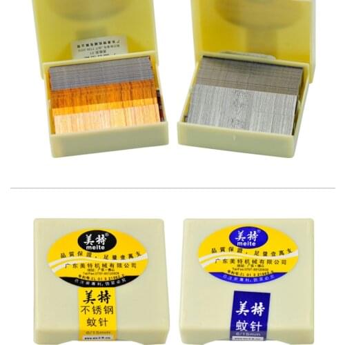 New 10000pcs 6-30MM Stainless steel Stapler Straight Nails Diameter 0.63mm for Model P622 625 630 Air Nail Gun