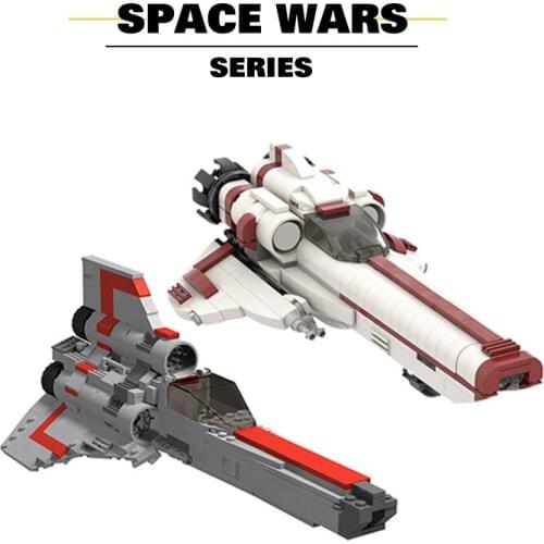 MOC Space Wars Move Battlestars Galactica Gray Colonial Viper MK1 Spaceship Model Building Block Bricks For Childrens Toys