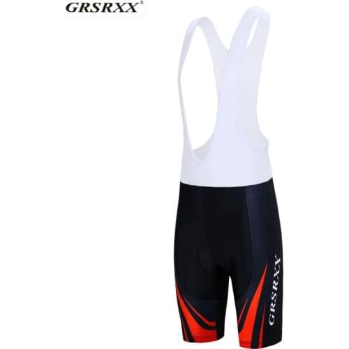 GRSRXX Cycling Bib Shorts Pro Breathable Quick-Dry 5D Gel Padded Shockproof MTB Road Anti-UV Bike Bicycle Riding Bib Shorts