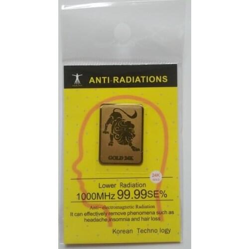 Factory Hotsale-Wholesale 24 -gold constellationanti radiation sticker shield 90% radiations 5G proteron 60pcs/lot