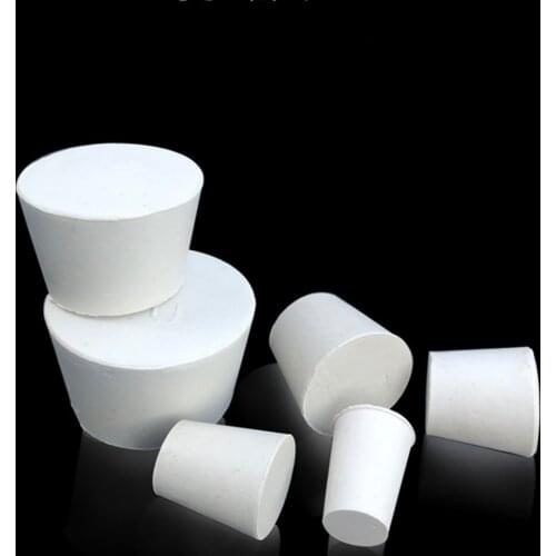 000# to 10# Rubber Stopper Bungs Laboratory Solid Hole Stop Lab Push-In Sealing Plug