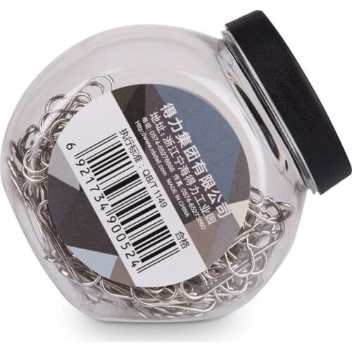 0052 barreled metal paper clips 3# fashion nickel plated antirust paper clip paperclips binder stationery office supplies