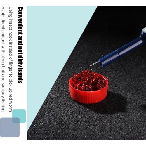 1pcs New Type of Worm Clip on Bait Automatic Multifunctional Live Bait Bloodworm Gun Binding Device Rubber Band Fishing Supplies