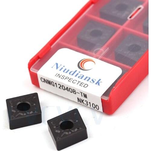 10Pcs CNMG120404-CQ NK3100 CNMG120408 CNC lathe Machining Cutting turning tool carbide insert High-quality wearresistant coating