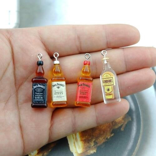 10pcs Resin Drink Charms for Earring Key Chain Necklace Pendant Jewelry Findings Making