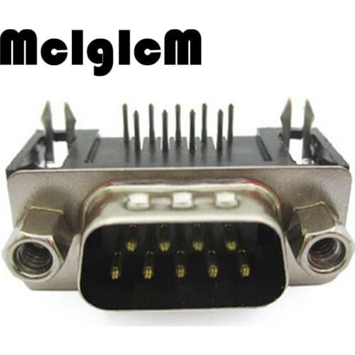 100pcs/lot Serial Port Connector RS232 DR9 9Pin Adapter male Special promotions