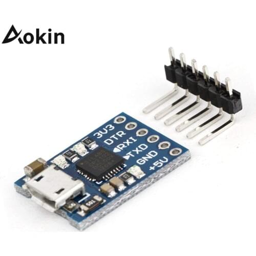 Aokin CP2102 MICRO USB to UART TTL Module 6Pin 6Pin Serial Converter UART STC Replace FT232 NEW For Arduino