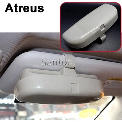 Atreus Car Accessories Glasses Box Case Holder For VW polo passat b5 b6 Mazda 3 6 cx-5 Toyota corolla Ford focus 2 3 fiesta