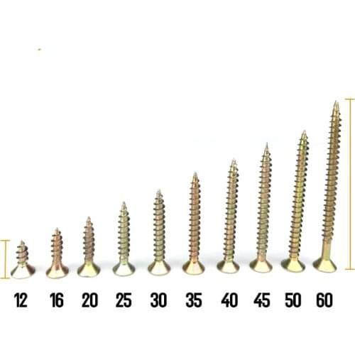 Free shipping 20 pcs Cross head self - tapping screw dry wall nail with hard flat head wood screw fiber nail m3.5 m4m5