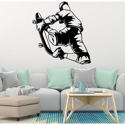 Diy Skateboard Self Adhesive Vinyl Waterproof Wall Decal Living Room Children Room Background Wall Art Decal