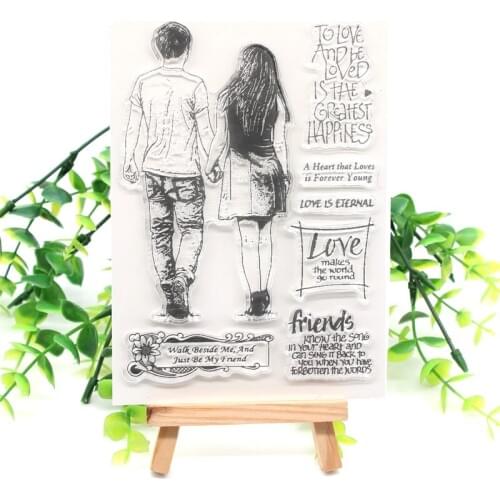 Lovers Transparent silicone stamp DIY scrapbooking / card / childrens fun decorative supplies