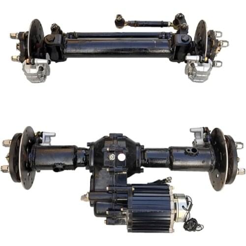 Custom Electric three-and four-wheel Vehicle Front and rear axle small power with encoder electric brake drum brake, disc brake