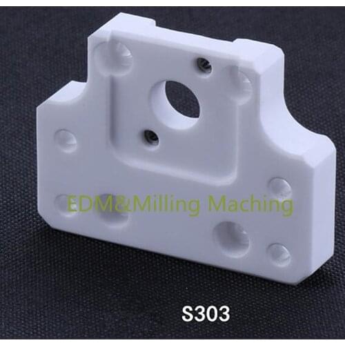 CNC EDM Wire Cut Machine S303 Upper Isolator Plate Ceramic 13X80X58.3mm For Sodick AQ Machine Service