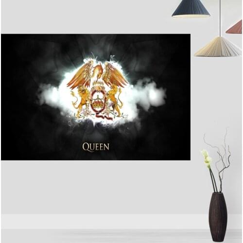 Custom Queen Poster Wall For Living Room Art Poster Decoration Silk Fabric Bright Smooth No Frame Morden Print Wall