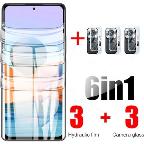 Hydrogel Film For Xiaomi Redmi Note 9s Note 9 Pro Screen Protector Protective Glass For Redmi Note 9 10 Pro Camera Lens Glass