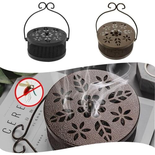 Mosquito Coils Tray Round Toilets Durable Alloy Protable Living Rooms Sandalwood Coil Holder Mosquito Coils Plate Traps