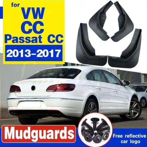 Set Molded Mud Flaps For Volkswagen VW Passat CC 2009-2017 Mudflaps Splash Guards Front Rear Mud Flap Mudguards Fender 2012 2014