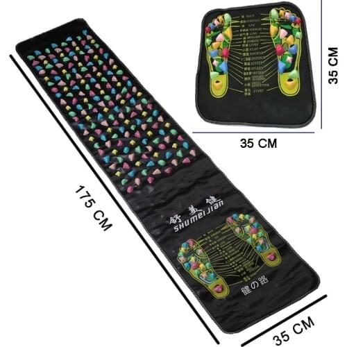 Foot massager Reflexology Walk Stone Foot Leg Pain Relieve Physiotherapy Chinese Health Care Acupressure Mat Pad massageador