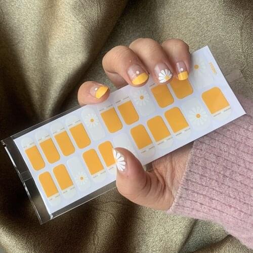 Multicolor DIY Nail Wraps Full Cover Nails Sticker Art Decorations Manicure Adhesive Polish Nails Solid Color Valentine Gift