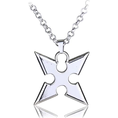 MQCHUN Anime Kingdom Hearts Cosplay Necklace Crown Pendant Key blade Necklace hot Sale Jewelry zinc alloy jewelry