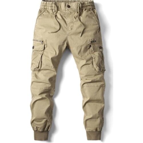 2021 Spring Autunm Men Jogging Military Pants Mens Harajuku Casual Cotton Cargo Pants Male Work Tactical Tracksuit Trousers 40