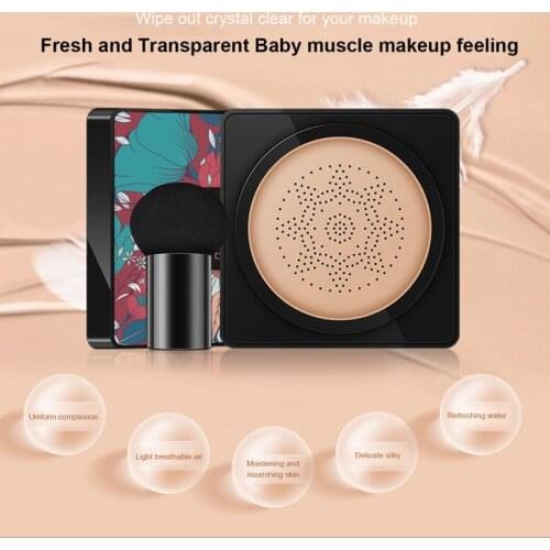 NEW Small Mushroom Cushion Bb Cream Concealer Brighten Skin Tone Moisturizing Waterproof Long-lasting Liquid Foundation TSLM2