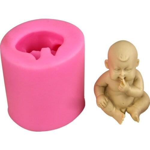 Sucking Finger Baby Cooking Tools Cake Decorating Silicone Mold For Baking Of Kitchenware Accessories Bakery Fondant Sugar Craft