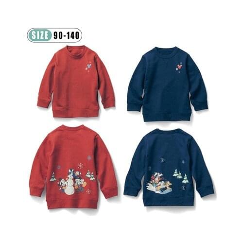 Disney Mickey Snow Anime Sweaters Cartoon Children Sweater Clothing Casual Warm Winter