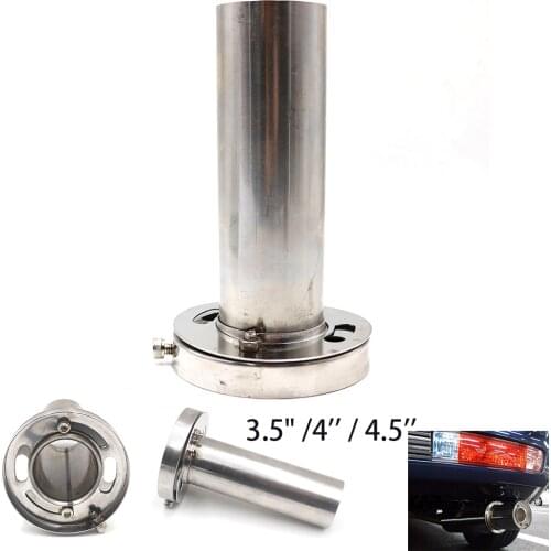 Universal Adjustable 3.5"/4"/4.5" Car Exhaust Pipe Silencer 85/98/110mm Stainless Steel Exhaust Pipe