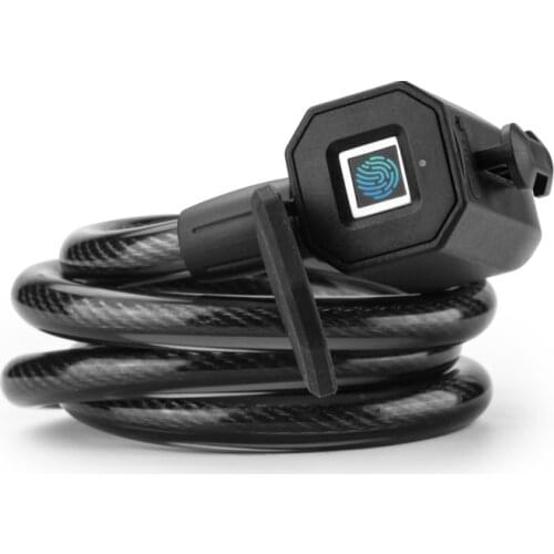 Bicycle fingerprint steel cable lock battery car motorcycle mountain bike portable fingerprint bicycle chain lock anti-theft