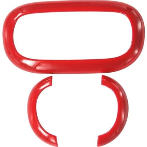 Interior Reading Light Lamp Decor Cover Trim Sticker for Jeep Wrangler JK 2011-2017 Red