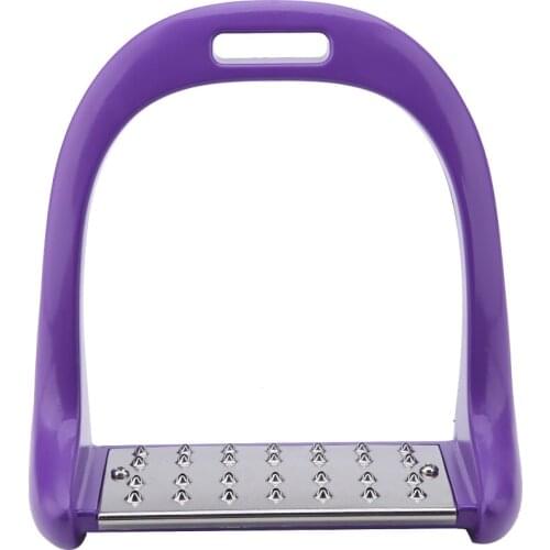 1 Pair Horse Riding Stirrup Stainless Steel Non-Slip no rust Pad Equestrian Aluminum Saddle for Men Women Select Colors
