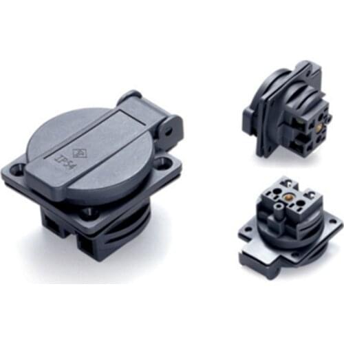 1PCS/Lot IEC 320 C14 EU Waterproof AC POWER plug AC socket E-013 Removable