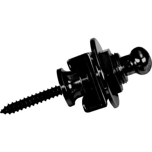 1PCS strap lock New Arrival Screw Type Nickel Plated Metal Security Bass Strap Lock Guitar Repair Parts,Black guitar straplock