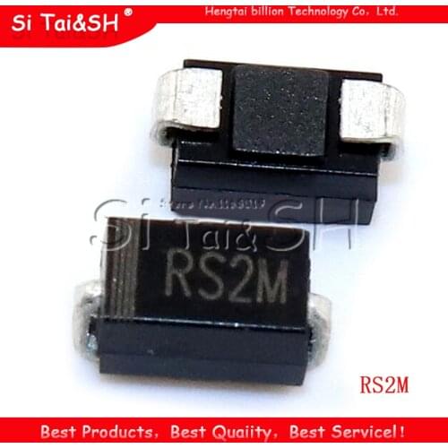 100PCS RS2M TUN-214 FR207 DO-214AC SMA Rectifier diode
