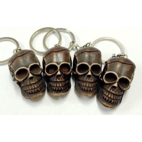 FREE SHIPPING 12 pcs Fashion Vintage Skull Cool Punk Biker Jewelry Keychain