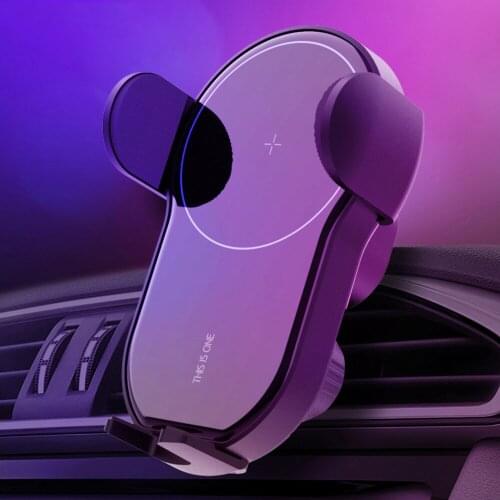 15W Fast Wireless Charger Car Phone Stand Holder Air Vent Mount Automatic Clamping Smart Sensor Holder For Mobile Phone In Car