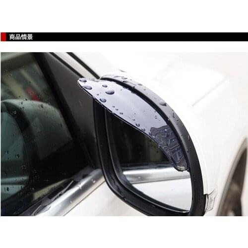 2Pcs Auto Mirror Rain Shield Shade Cover Protector Guard PVC Rainproof Universal Rearview Mirror Rain Eyebrow PVC