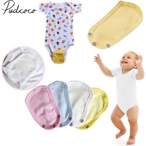 2018 Brand New Baby Bodysuit Jumpsuit Diaper Lengthen Extender Extension Cotton Solid Soft Jumpsuit Extender Wholesale