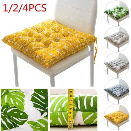25 1/2/4PCS Print Seat Chiar Cushion Printed Office Bar Chair Back Seat Cushions Sofa Pillow Chair Cushion Home Office Decor