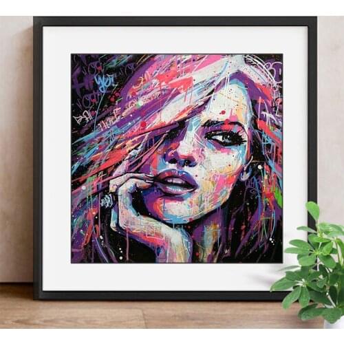 5D DIY Diamond Painting Girl Diamond Mosaic Portrait Full Square Drill Diamond Embroidery Handmade Wall Stickers Gift